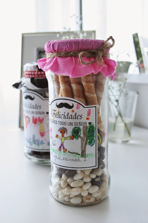 Diy bote de cristal con chuches de regalo1