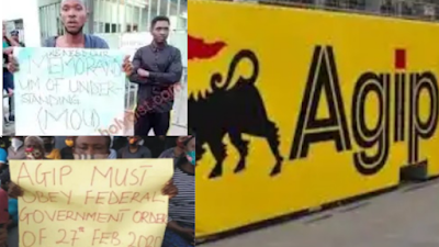 Soldiers Strip Old Women, Men, Open Fire At People Protesting At Agip Oil Company In Rivers