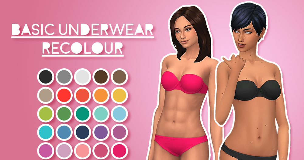 Sims 4 CC's The Best Underwear Recolors by Soaringsparrows