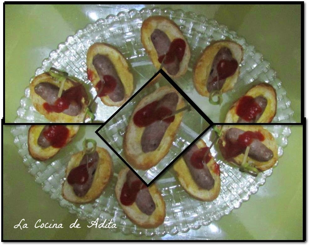 Canapés de salchichas con trufa - La Cocina De adita