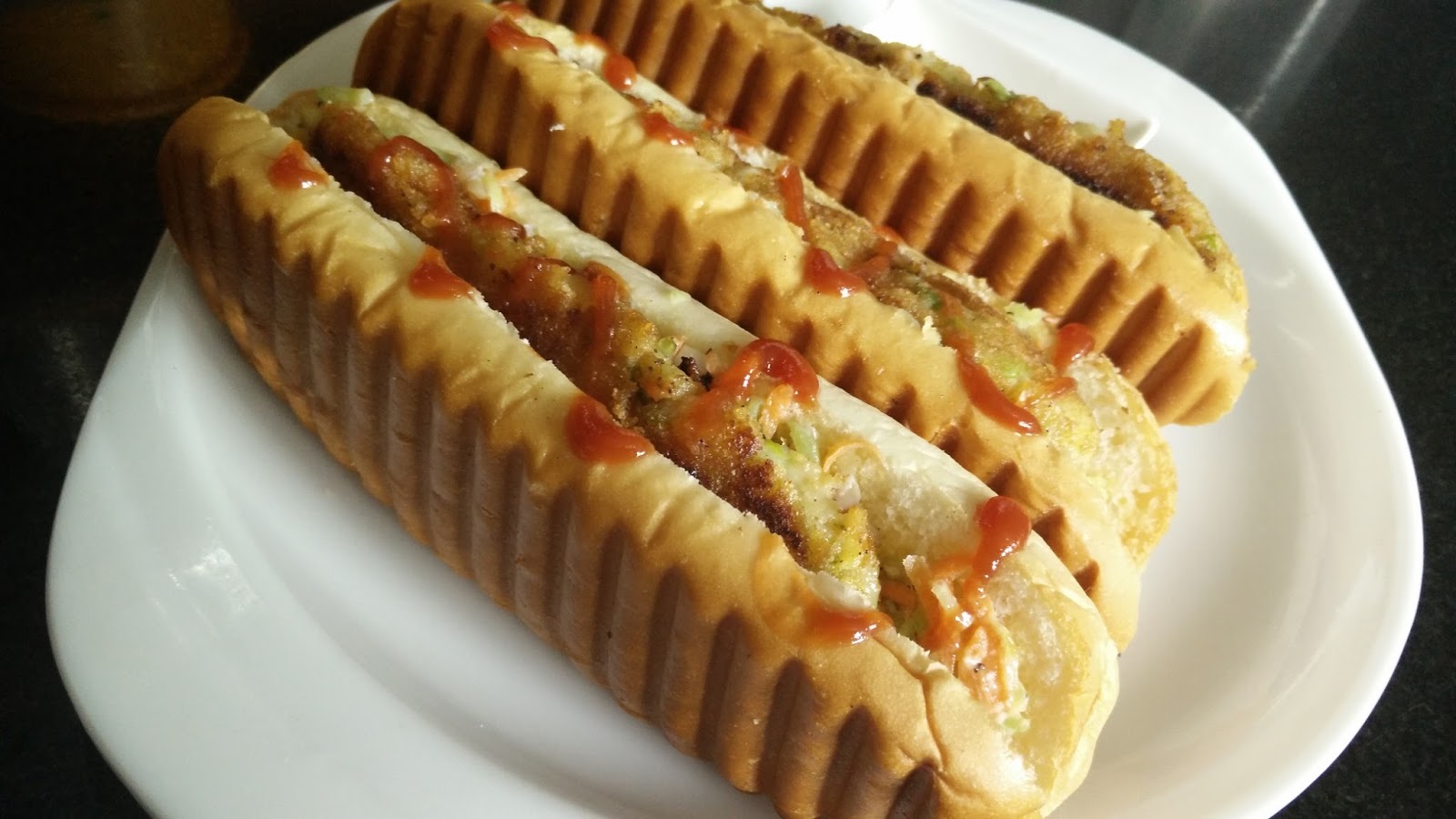 Vegetable Hot Dog Healthy Kadai