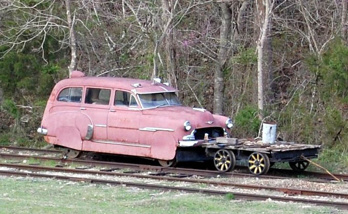 Just A Car Guy rail inspection cars found on
