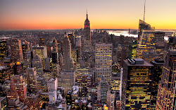 york manhattan nyc ny desktop manhatten night skyline cities wallpapers town sunset midtown backgrounds sky october