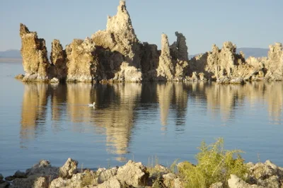 unusual formations at Mono Lake in Lee Vining in Eastern California