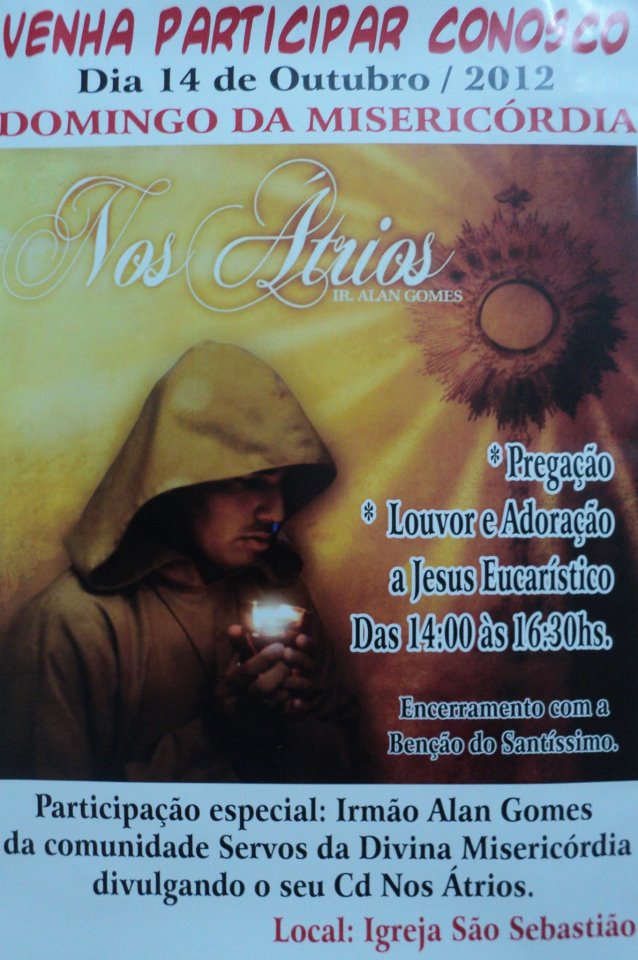 Comunidade Servos da Divina Misericórdia Missão Natal RN outubro 2012