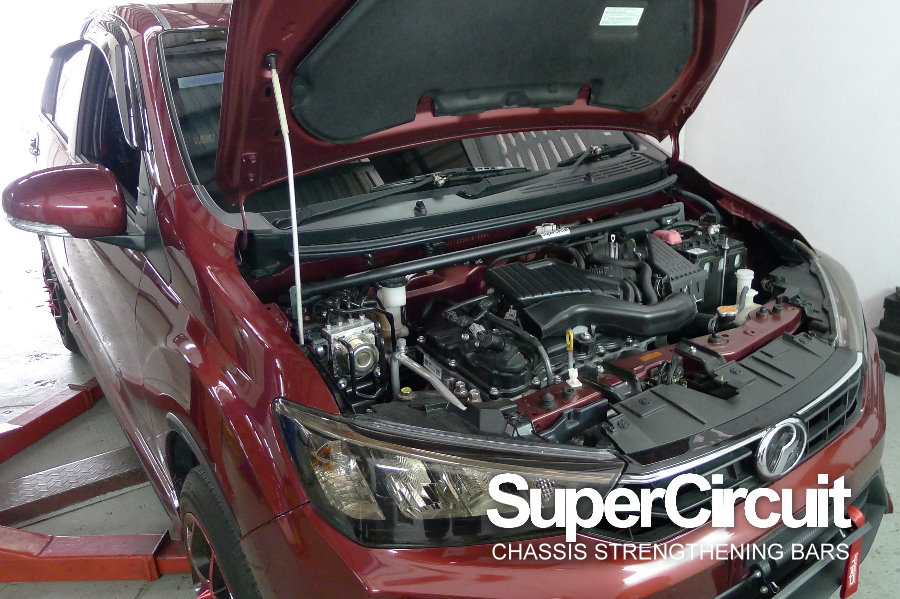 SUPERCIRCUIT CHASSIS STRENGTHENING BARS Perodua Bezza Front Strut Bar