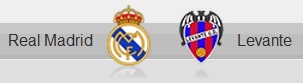 Real Madrid and Levante shields