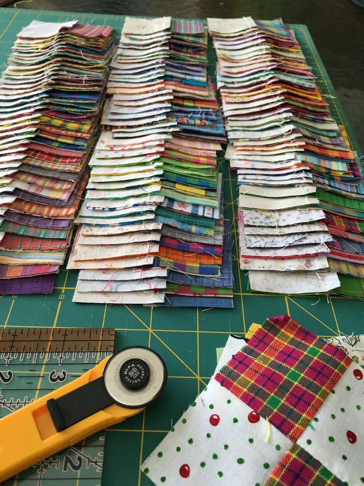 Susan's Quilt Creations Hurricane Matthew 4 Patch QuiltFinished!