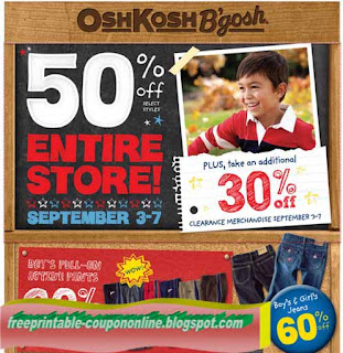 Free Printable OshKosh B'gosh Coupons