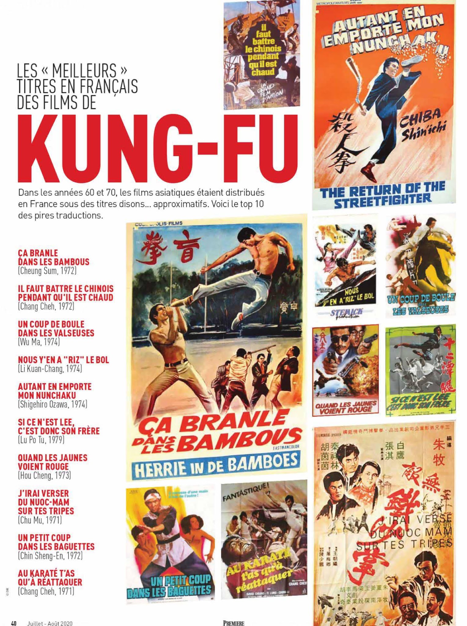 Les Meilleurs Films De Kung Fu LE BIS FAIT SON CINÉMA: Revue de presse : Les "meilleurs" titres en