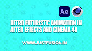 Retro futuristic animation in after effects and cinema 4d - Free Course Download 