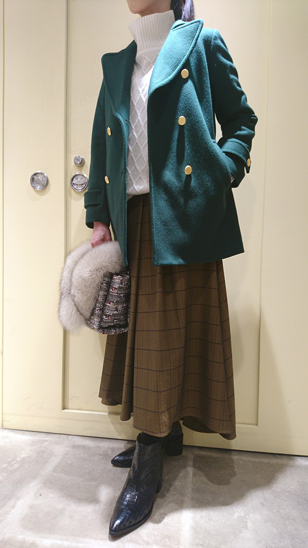 Hampstead Snap Pコートコーデ