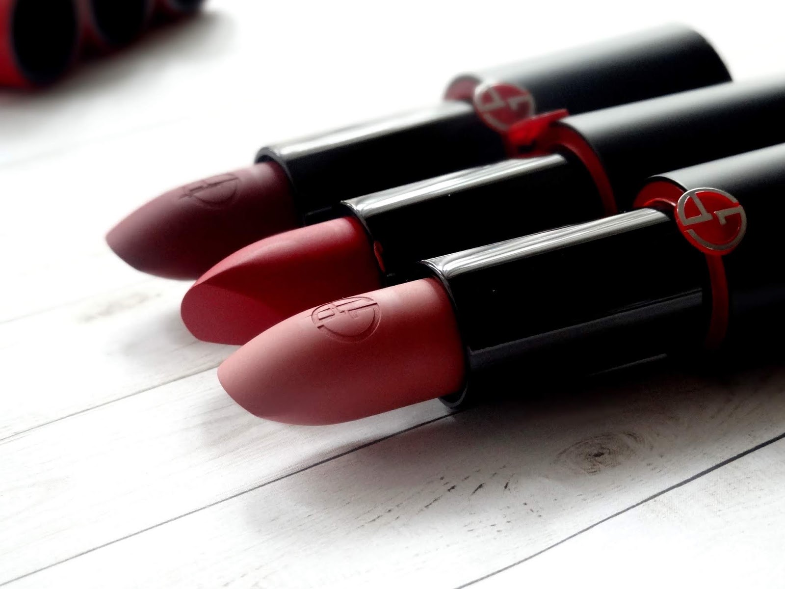 armani rouge d armani matte swatches