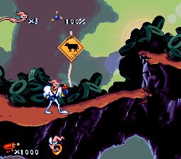 Mega Drive e Super Nintendo: EARTHWORM JIM