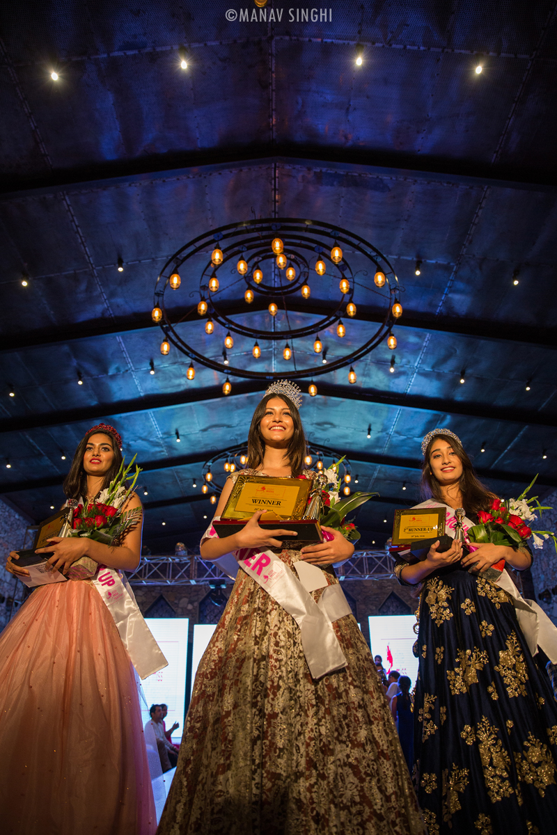 Arshina Sumbul is crowned Elite Miss Rajasthan 2018, 1st runner up is Rubal Shekhawat and 2nd runner up is Navnidhi singh.