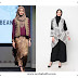 Model Baju Gamis Batik Kombinasi Polos Wanita