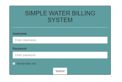 Download  Source Code Simple Water Billing System Berbasis PHP & MYSQL Versi Berga 