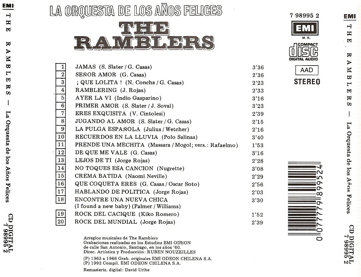 Compilados Oldies THE RAMBLERS LA ORQUESTA DE LOS AÑOS FELICES Compilados Oldies THE RAMBLERS LA ORQUESTA DE LOS AÑOS FELICES