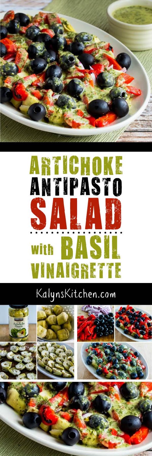 Artichoke Antipasto Salad with Basil Vinaigrette (Video) Kalyn's Kitchen