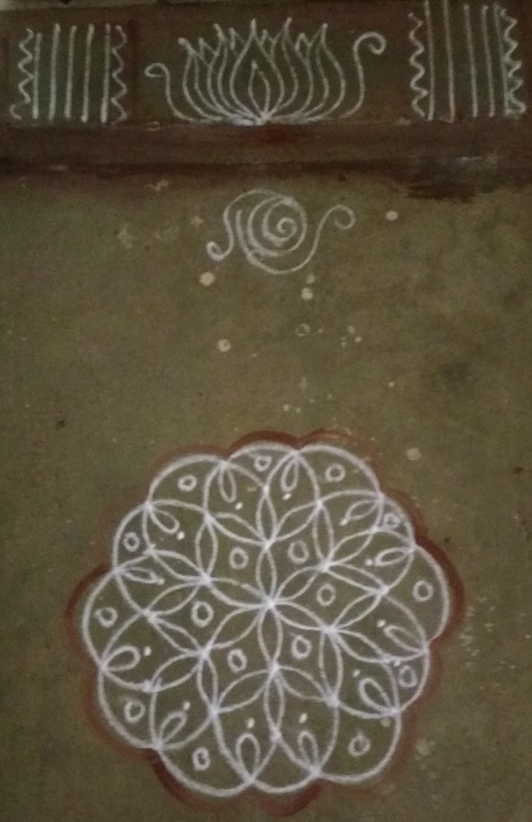 Sunday Monday kolam Tuesday kolam Kolam by Sudha Balaji