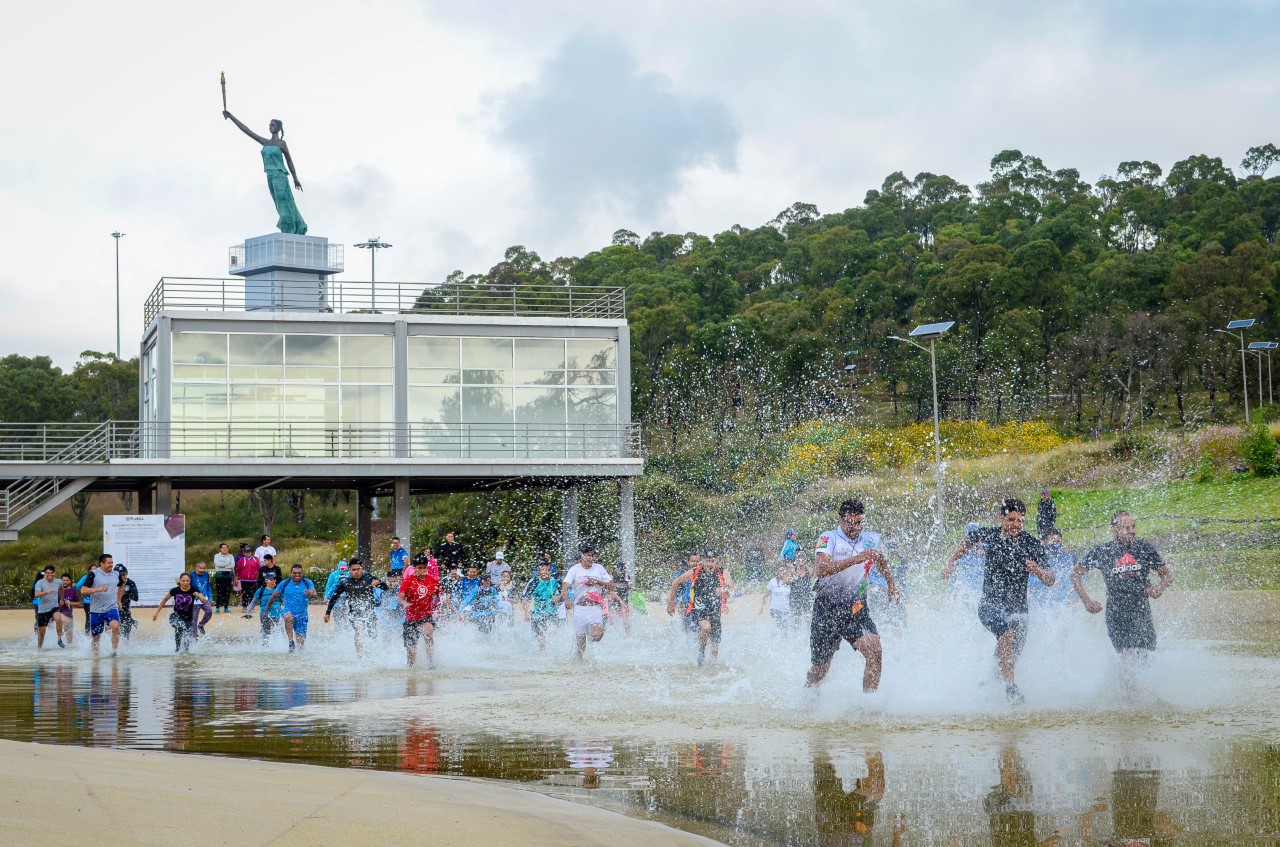 Realizan “Carrera Salvaje” en Parque Cerro de Amalucan