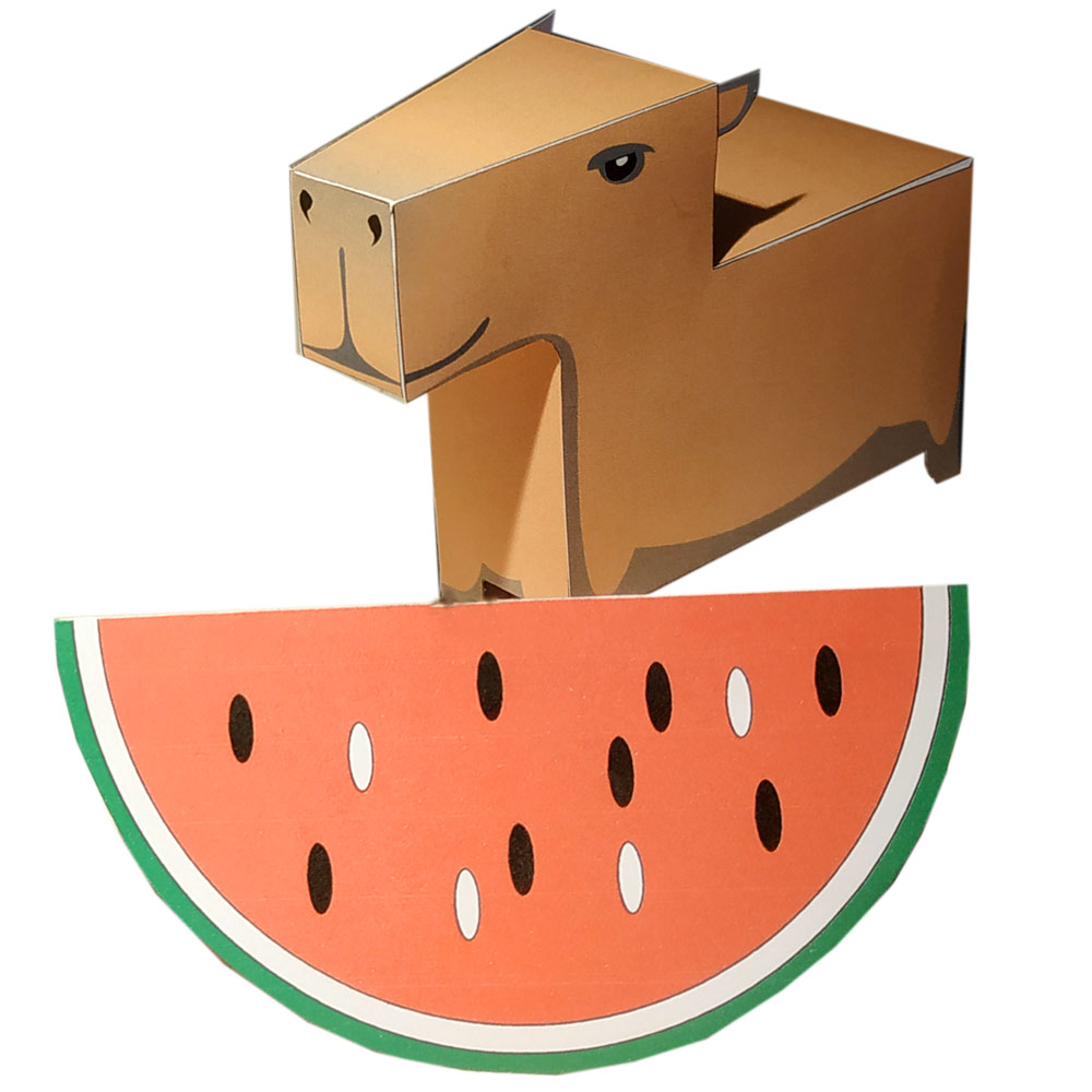 Оригами капибара схема