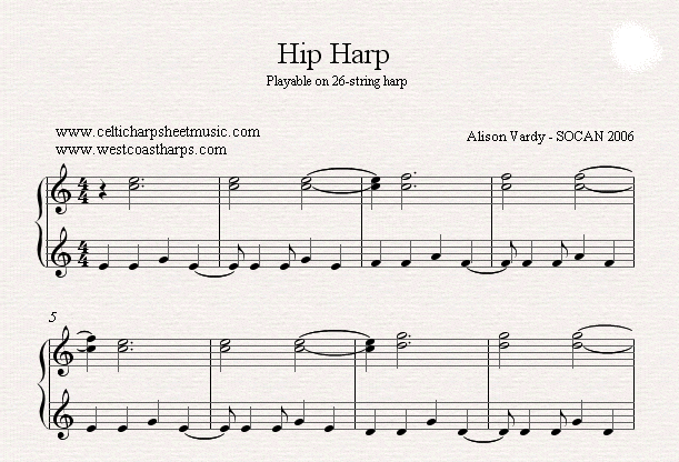 Celtic Harp Sheet Music.com: 04 - Hip Harp
