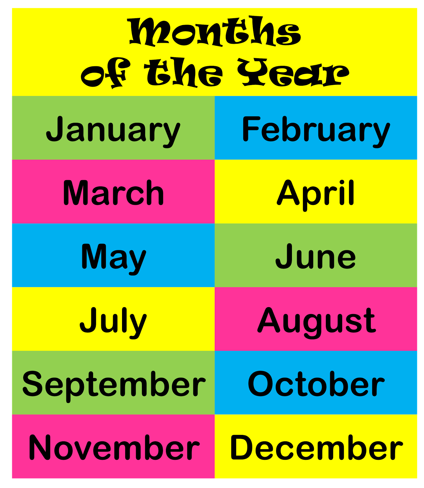 Months of the year for kids. Месяцы на английском для детей. Months in English. Months of the year. Картинка months.