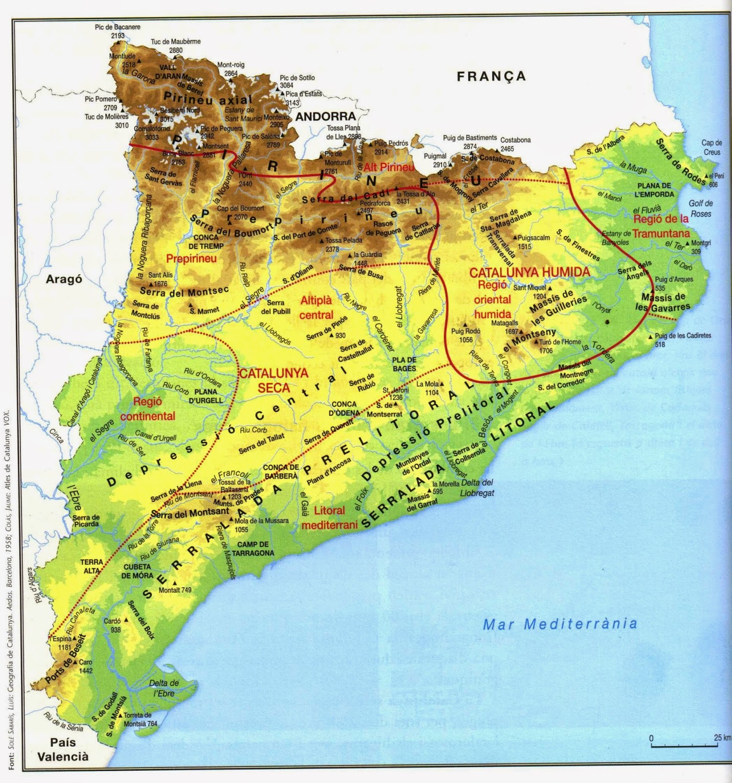 5è de primària: MAPES FÍSICS