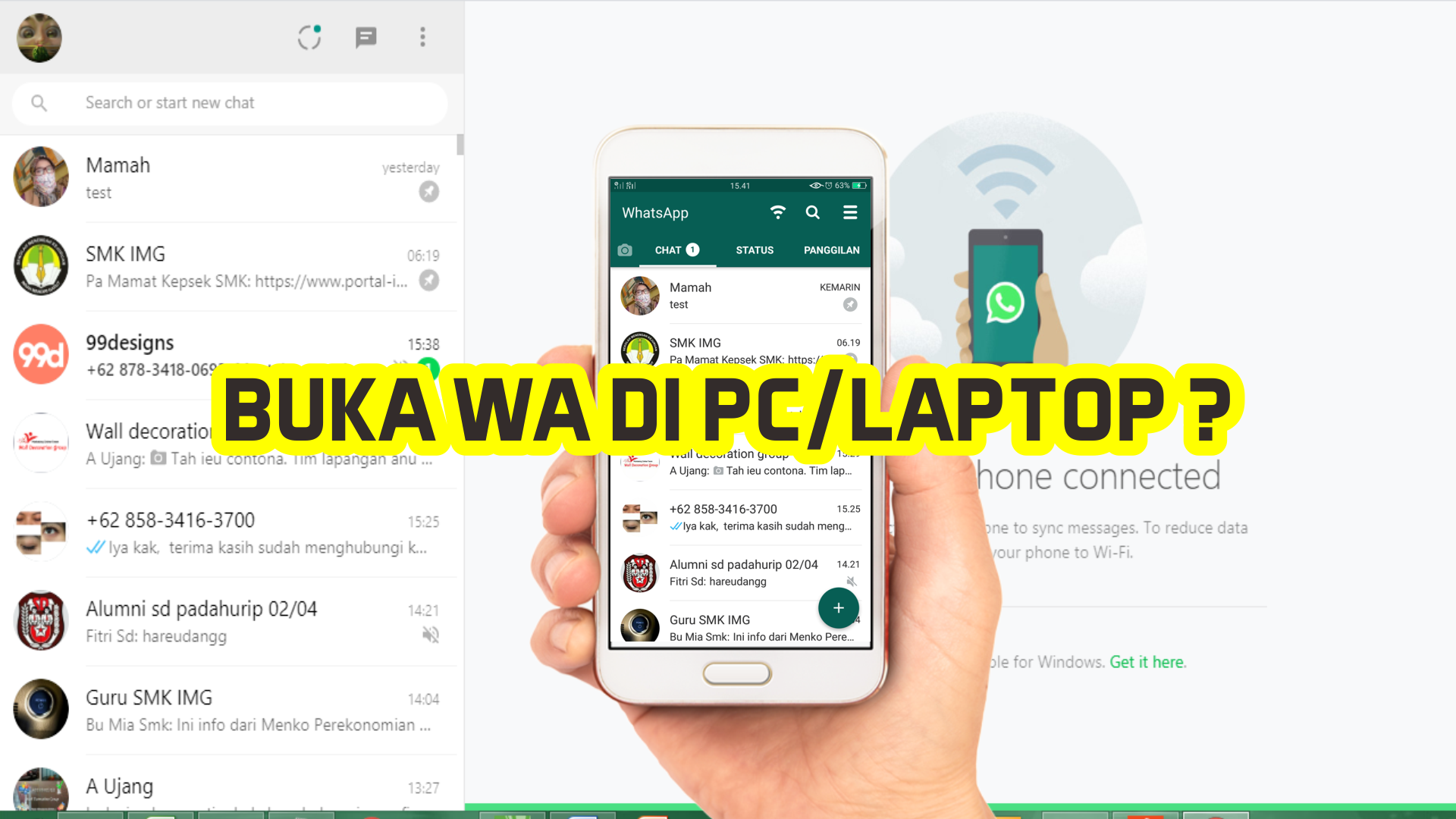 Langkah 2: Buka Whatsapp Di Airdroid