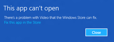 Windows 8에서 Windows 스토어 앱 재등록
