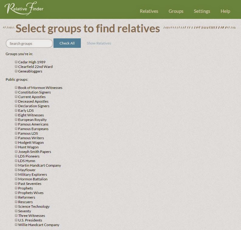 Revealing Roots and Branches: Relative Finder - Cousins Around Every Corner