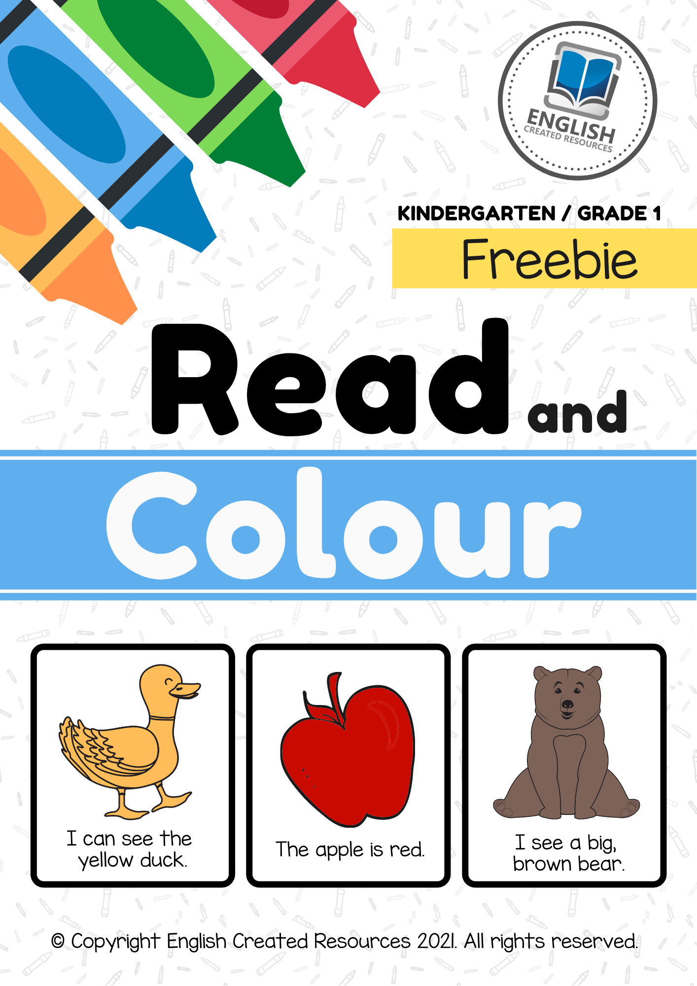 Read and Colour Worksheets KG & Grade 1 Read and Colour Worksheets KG & Grade 1