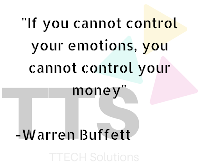 A pic showing logo of TTECH Solutions with Good Quote of Warren Buffett, Positive Quote, Good Quote Category
