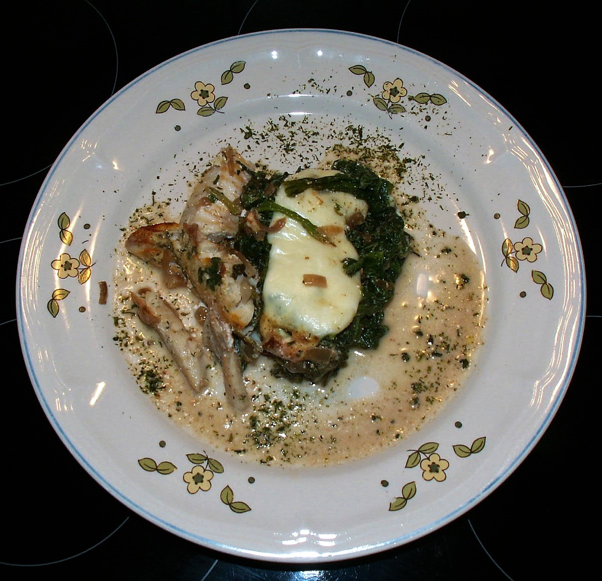 Wessels low carb Welt: Rotbarsch-Spinat-Auflauf