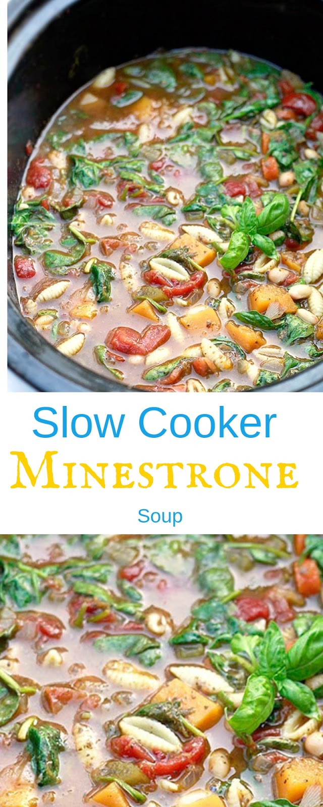 Slow Cooker Minestrone Soup - Genius Kitchen Food