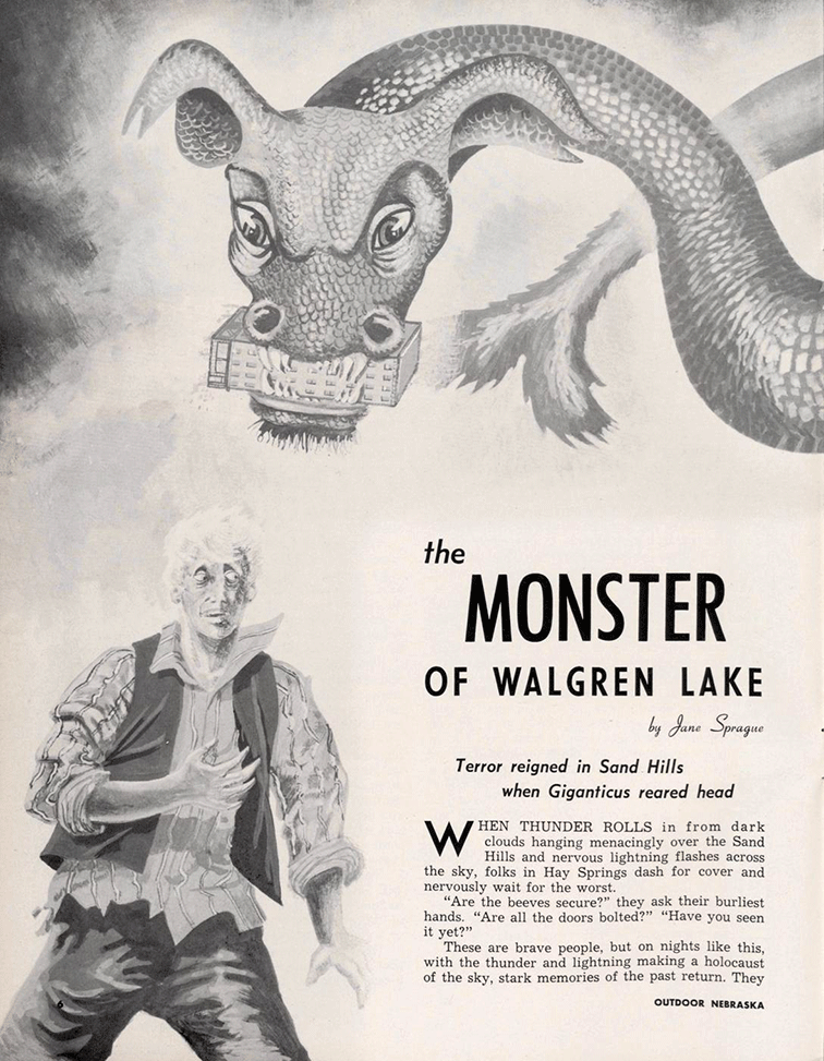 Christoph Roos Walgren Lake Monster aka The Alkali Lake Monster