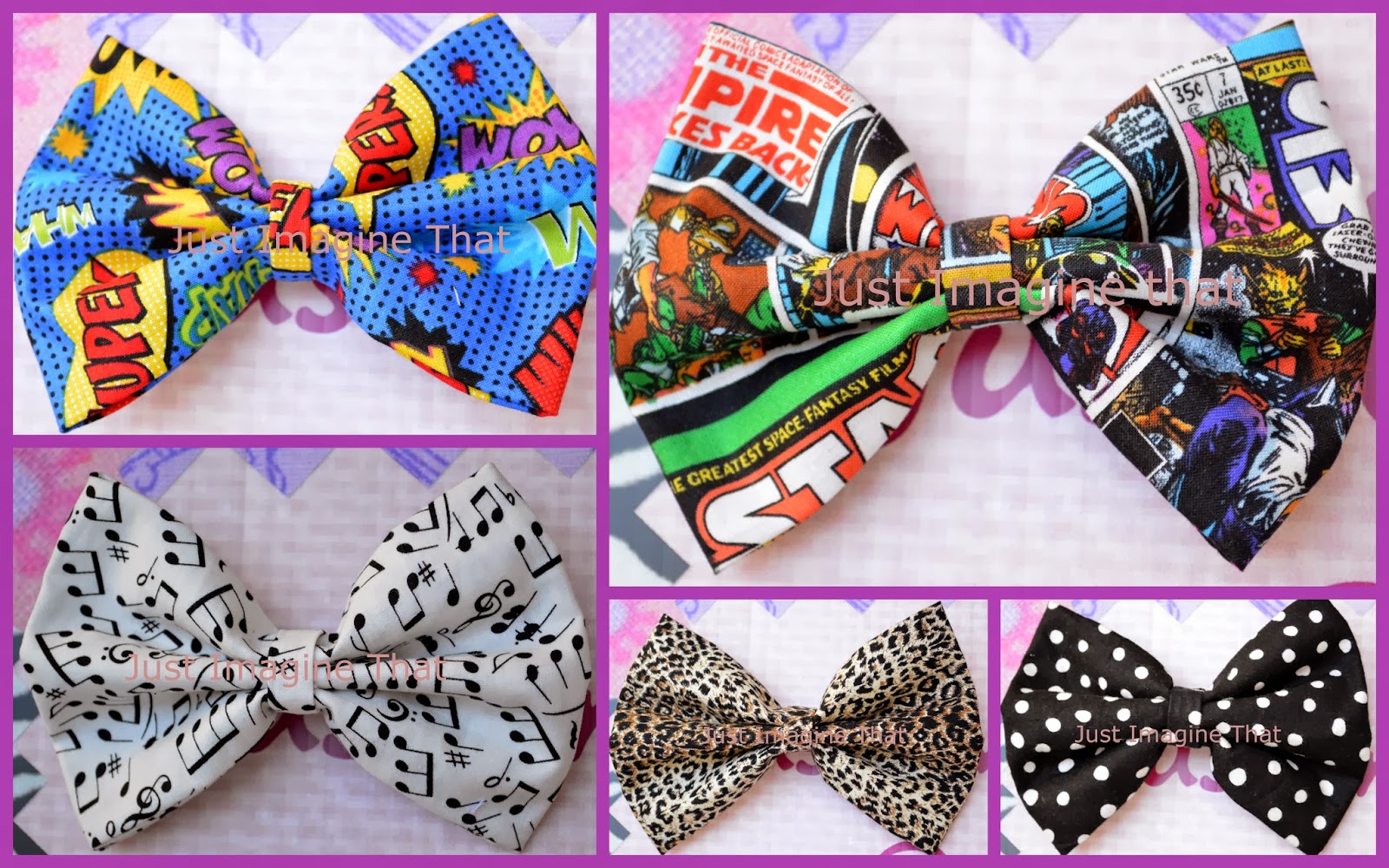 Just Imagine That Bowtique Fabric Bows