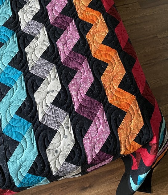 Tamarack Shack Cascading Ribbons Quilt
