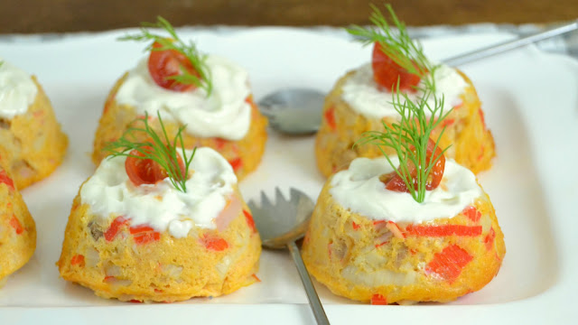 Pastelitos de surimi. Aperitivo fácil