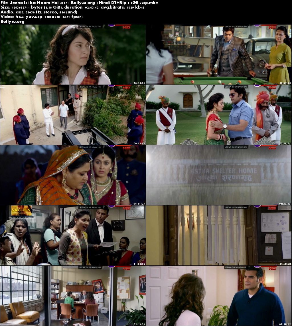 Jeena Isi ka Naam Hai 2017 DTHRip 450MB Hindi Movie 480p