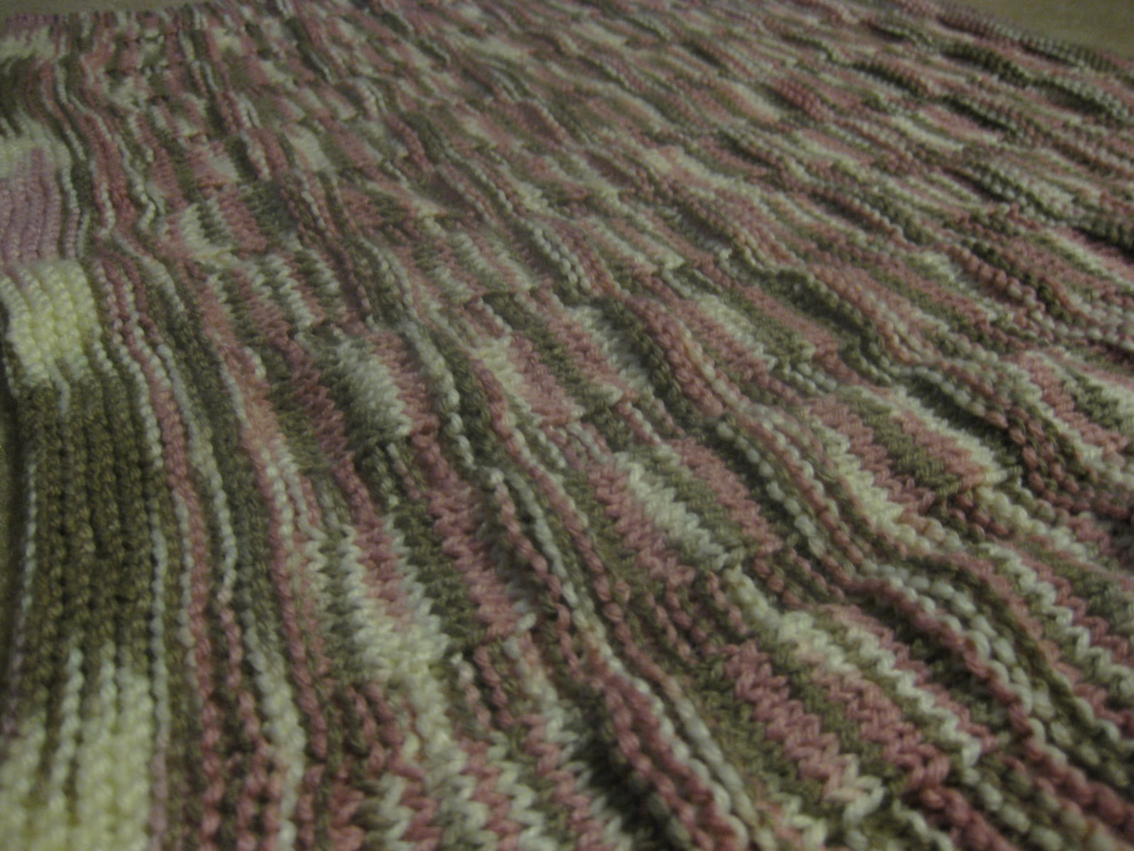 Hello Real World...Meet the Randalls Variegated Yarn Baby Blanket