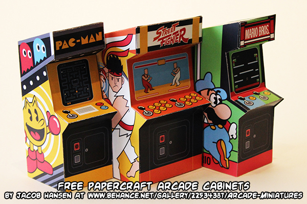 Arcade cabinets papercraft - plazahor