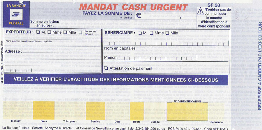 Mandat Cash Comment Faire Un Mandat Cash Urgent