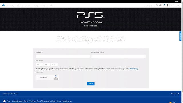 رسميا سوني تفتتح الصفحة الرسمية لجهاز PS5 