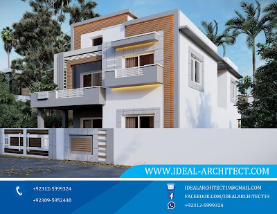 7 Marla House Front Design