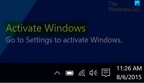 削除Windows透かしのアクティブ化