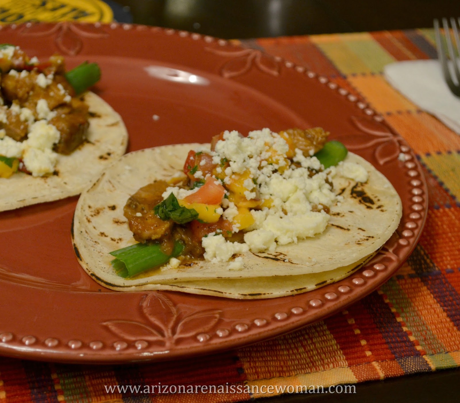 Arizona Renaissance Woman 74. Smoked Pork Shoulder Tacos with Ancho