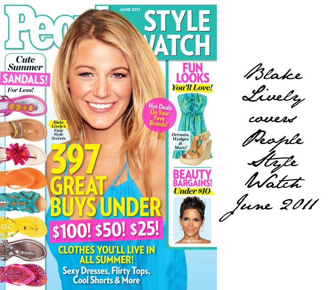 Blake Lively covers People Style Watch June 2011 - Emily Jane Johnston