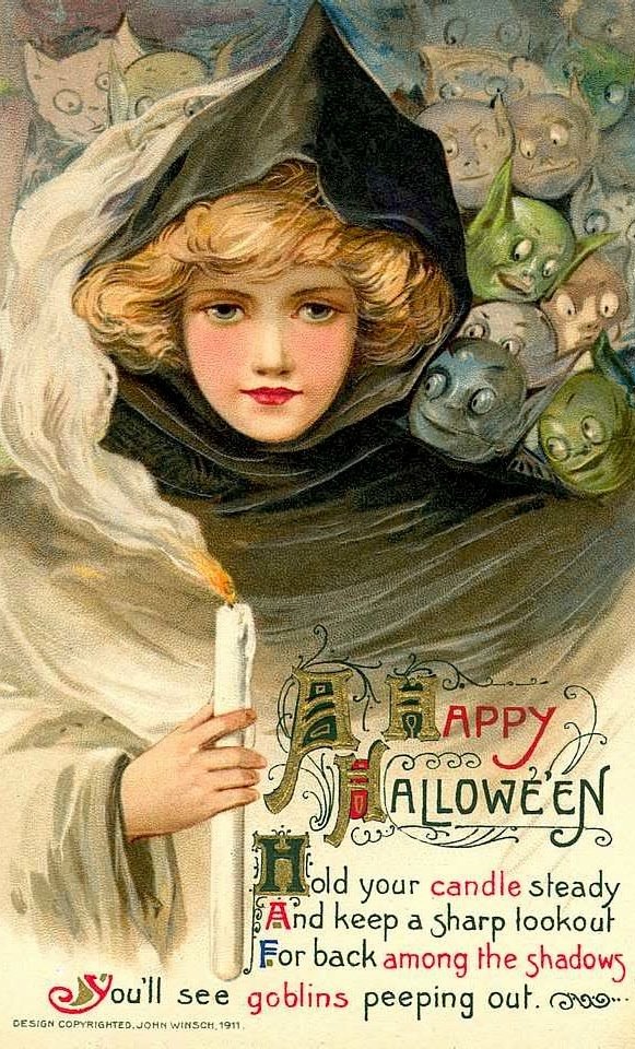 More Things Than Are Dreamt Of 20 SPOOKY VINTAGE HALLOWEEN POSTCARDS